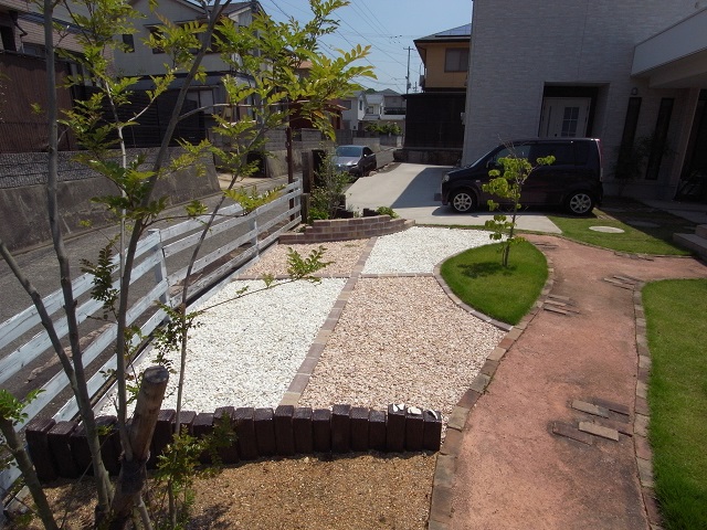 お庭のリフォーム かわいいオシャレなお庭に 香川県丸亀市のエクステリア 外構 株式会社slbc